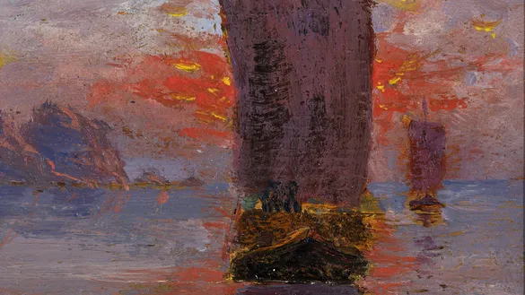 Betzy Akersloot-Berg, Middernacht, Lofoten, Noorwegen, z.j. Museum Tromp’s Huys Vlieland_Piet Gispen, Den Haag
