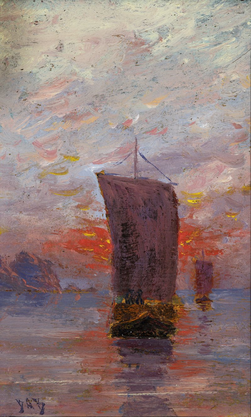 Betzy Akersloot-Berg, Middernacht, Lofoten, Noorwegen, z.j. Museum Tromp’s Huys Vlieland_Piet Gispen, Den Haag