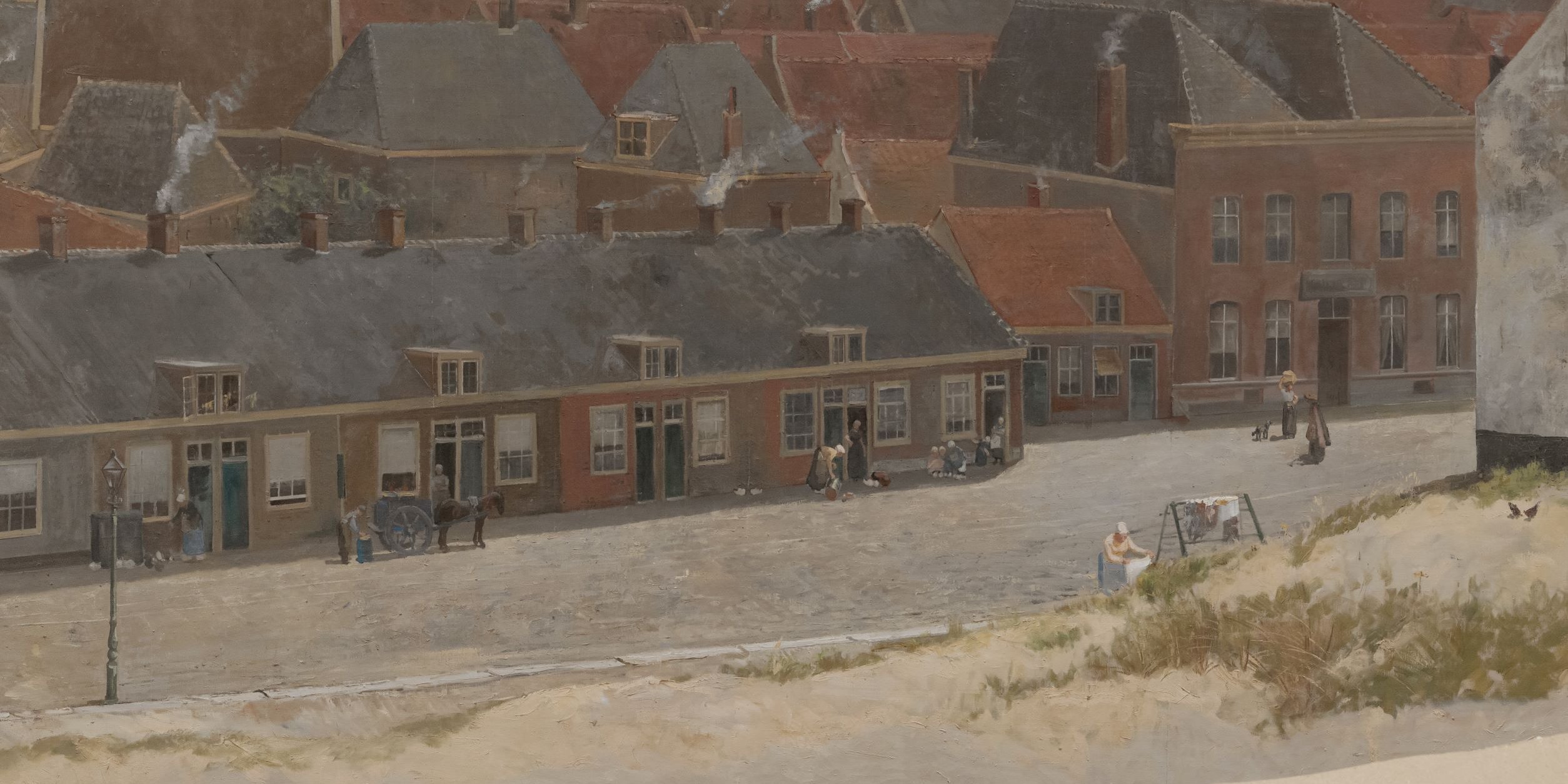 detail uit het dorp Scheveningen
