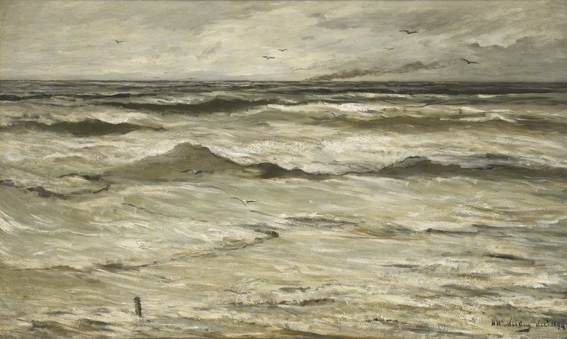 H.W. Mesdag, Woelige zee, 1894, Museum Panorama Mesdag_Piet Gispen, Den Haag