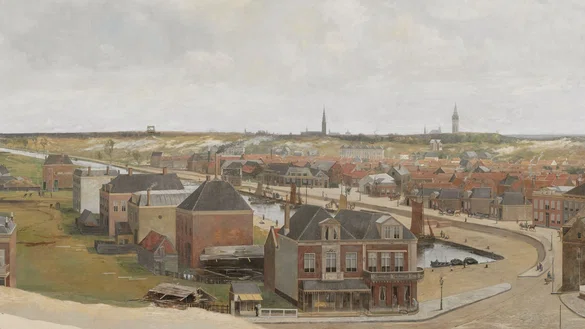 Haringkade, detail van Panorama van Scheveningen.