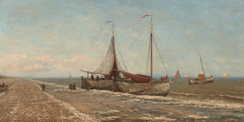 Hendrik Willem Mesdag_Bommen op het strand_Museum Panorama Mesdag (1)