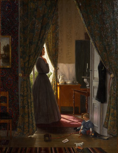 Mesdag, Vrouw in interieur