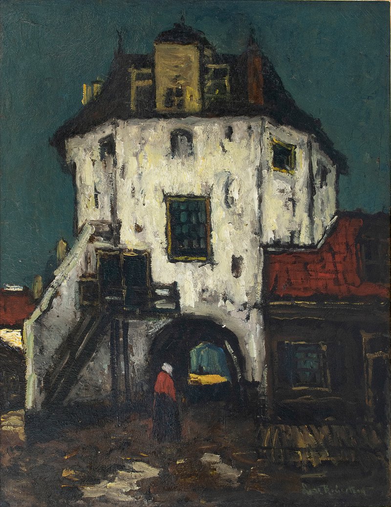 Suze Robertson, Vischpoort van Harderwijk, ca. 1908–1909, olieverf op doek