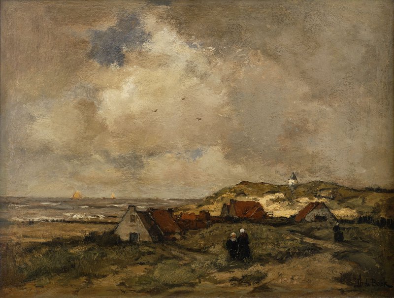 Theophile de Bock-dorpje bij de zee